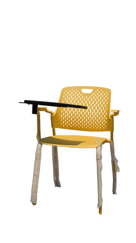 Yellow Writing Pad Chair - Assembly: No Assembly Required