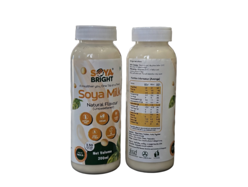 Soya Bright Natural Unsweetened Soy Milk 200Ml - Age Group: Adults