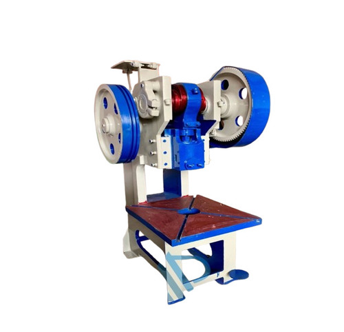 Industrial Power Press Machine - Color: White & Blue