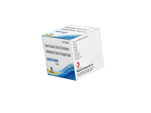Calcium Carbonate Vitamin D3 Mecobalamin L-Methylfolate And Pyridoxal 5 Phosphate Tablets - Drug Type: General Medicines
