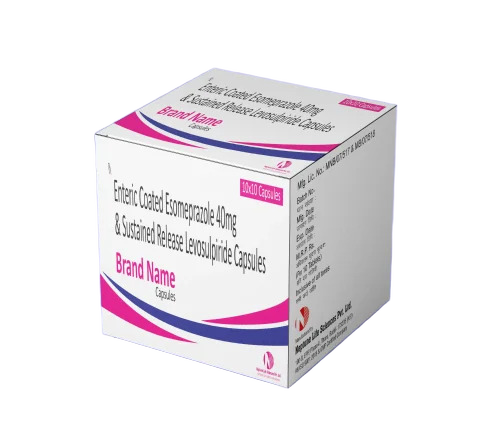 Enteric Coated Esomeprazole 40mg And Sustained Release Levosulpiride 10x10 Capsules - Drug Type: General Medicines