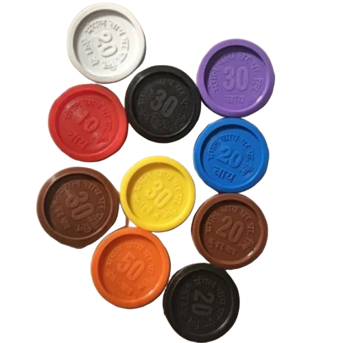 Multicolour Plastic Token 