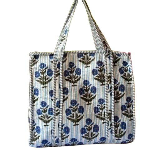 Cotton Quilted Tote Bag
