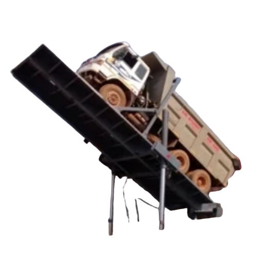 Hydraulic truck unloader