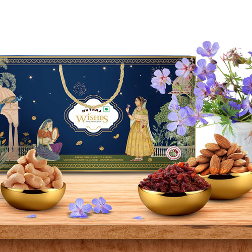 Nutraj Wishes (3 X 200 G) 600 G Slider With Bag Gift Box (10 Pcs) Gb-157 - Features: Premium Assorted Dry Fruits