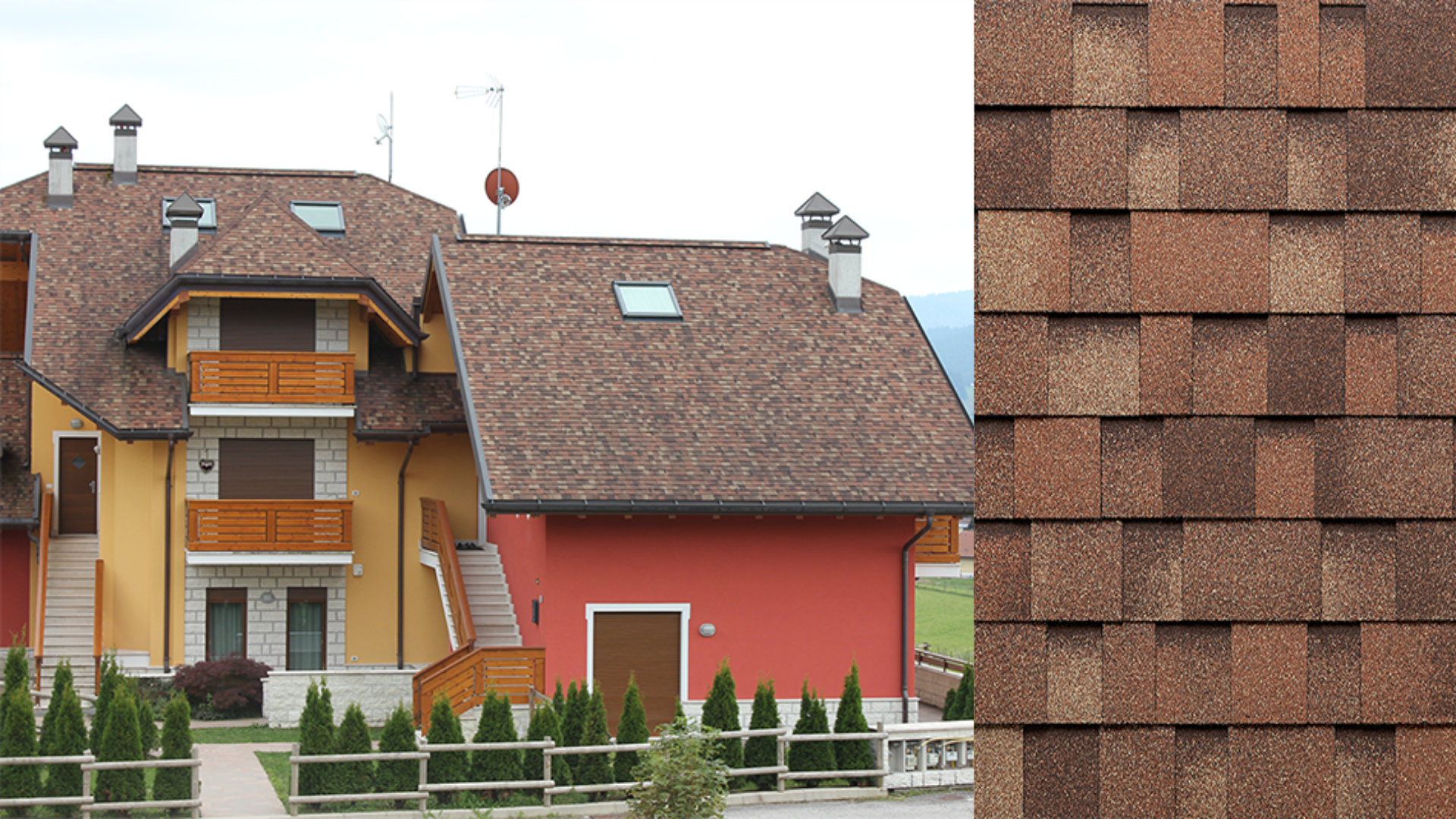Premium Roofing Shingles - Color: Brown