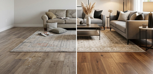 Wooden Flooring - Color: Brown