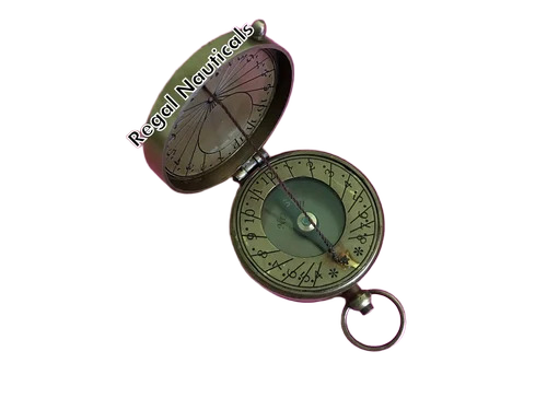 Brass Pocket Decor Nautical Compasses - Features: Magnetic Needle