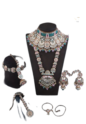 Fancy Pink Mint Bridal Jewelry Sets - Gender: Women