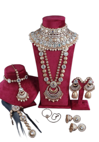 Golden Bridal Jewelry Sets - Gender: Women