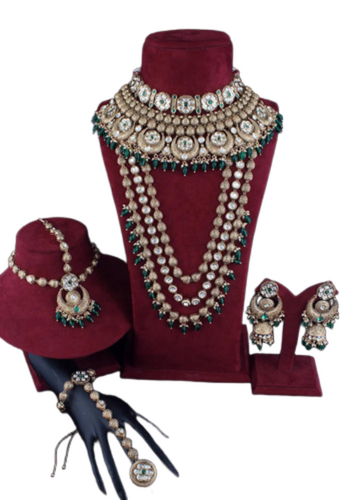 Green Brass Bridal Jewelry Sets - Gender: Women