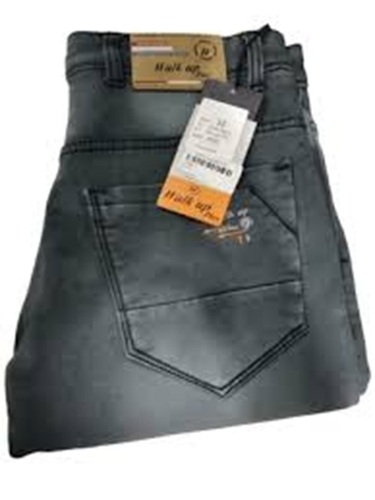 Men Grey Heavy Cotton Jeans