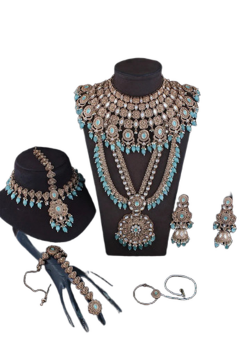 Mint Brass Bridal Jewelry Sets - Gender: Women