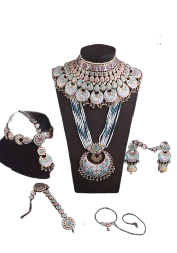 Pink Mint Bridal Jewelry Sets For Wedding - Gender: Women