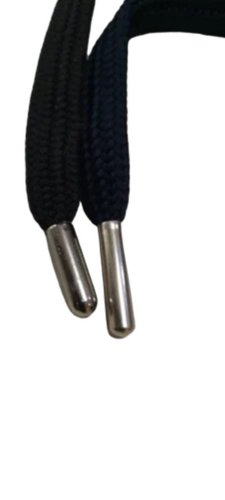 Plain Polyester Shoe Laces - Color: Black