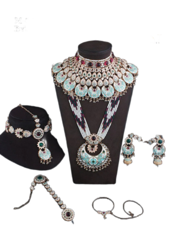 Rani Green Bridal Jewelry Sets - Gender: Women