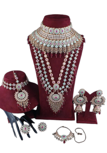 Ruby Brass Bridal Jewelry Sets - Gender: Women