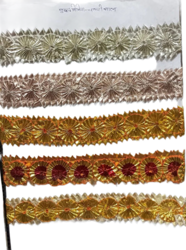 Satan Chakri Bijiya Gota Lace - Color: Multi-Color