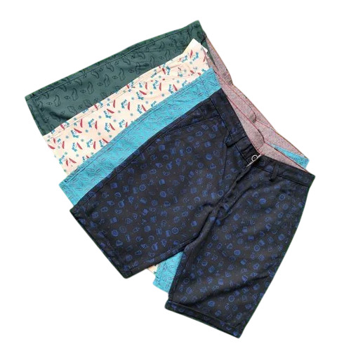 Men Cotton Shorts - Collar Style: Spread