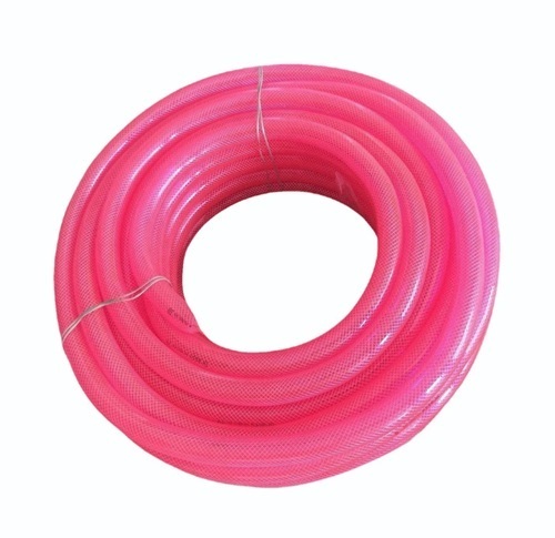 Pink Pvc Braided Hose Pipe