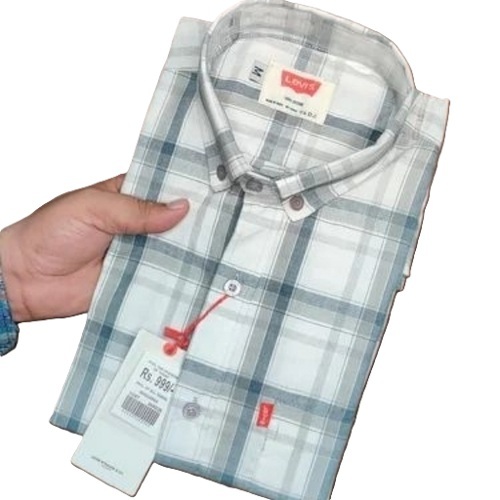 Mens Checks Cotton Shirt