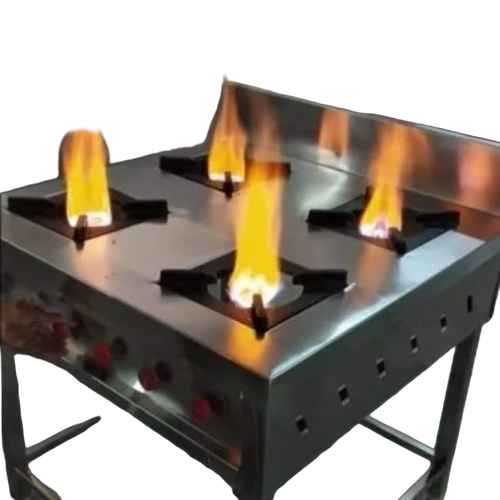 Stainless Steel Four Burner Range