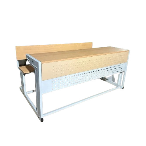 3 Seater Iron School Desk - Assembly: No Assembly Required