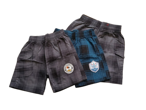 Checkered Cargo Shorts