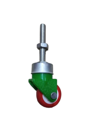 Glass Threadead Caster Wheels - Color: Red