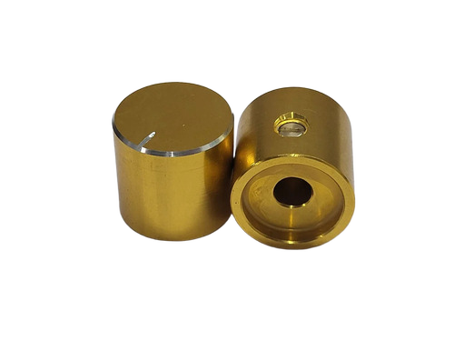 Golden Plain Aluminium Knob - Features: Smooth Finish
