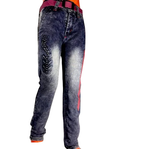 Kids Faded Denim Jeans - Age Group: 9-10 Years