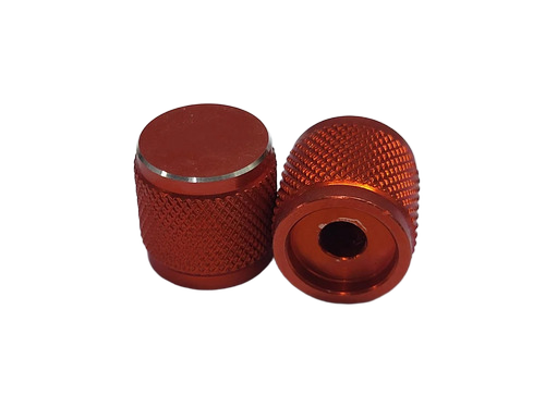 Red Diamond Knurled Aluminium Knob - Features: Smooth Finish