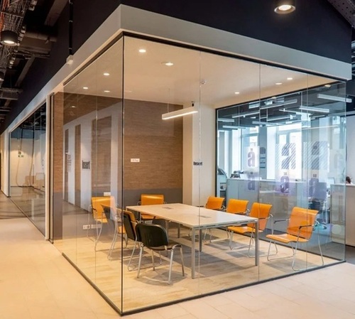 Toughened Glass Office Partition