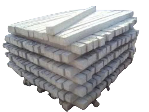 6 Inch Width Cement Fencing Pole - Color: Grey (Natural Concrete)