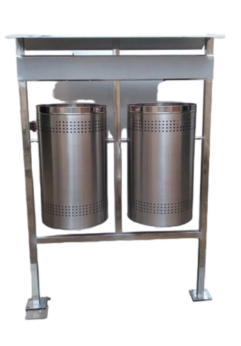 Nagar Nigam Stainless Steel Dustbin - Application: Waste Collection