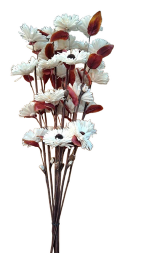 Artificial White Flowers Bushes - Color: Multicolor