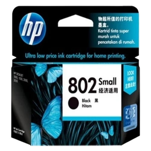 Ch561zz Hp 802 Small Black Ink Cartridge