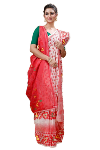 Durga Puja Special Cotton Sarees - Color: Multicolor