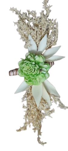 Green Artificial Sola Flowers - Color: Multicolor