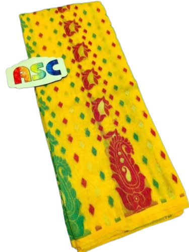 Handloom Jamdani Saree - Color: Multicolor