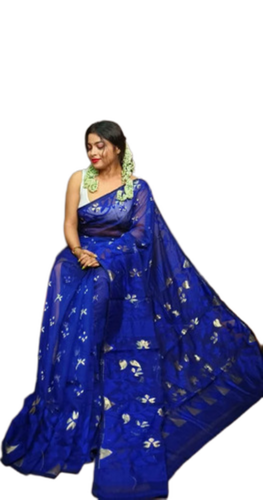 Soft Dhakai Jamdani Sarees - Color: Multicolor