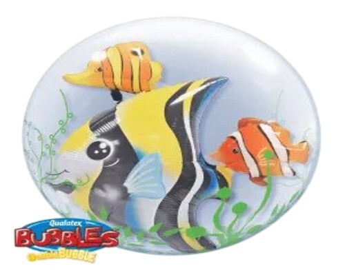 Double Fish Bubble Balloon