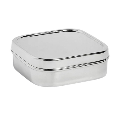 Silver Stainless Steel Lunch Box