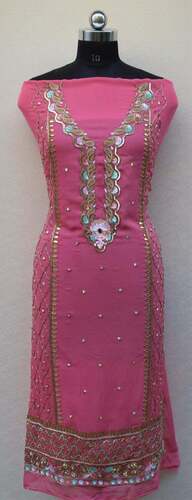 Glace Cotton Ladies Suit