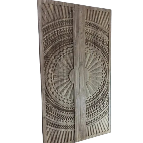 Teak Wood 3 D Door