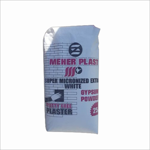 Meher Plast Gypsum Powder - White Powder, 25 Kilograms | Acid-Proof, Interior Use