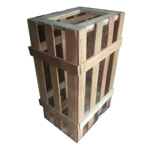 Rectangular Wooden Crate Box