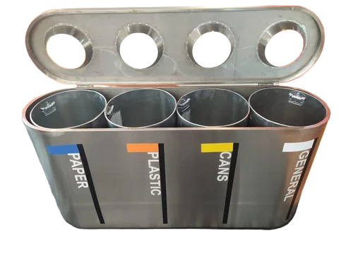 Stainless Steel 4 In 1 Recycle Bin - Application: Commercial