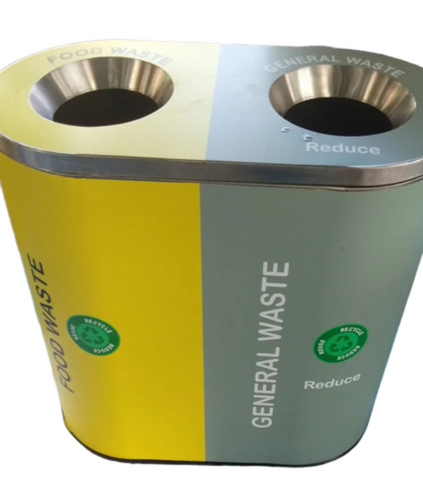 Stainless Steel Recycle Bin With Round Open - Application: Commercial