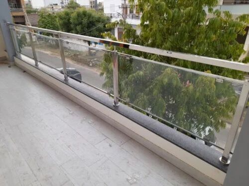 Steel Full Glass Railing